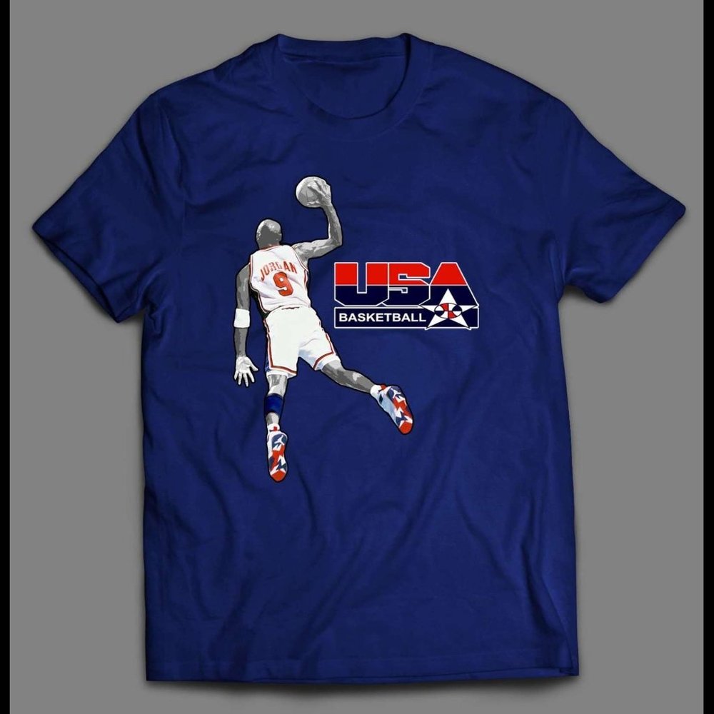 USA MJ BASKETBALL SHIRT
